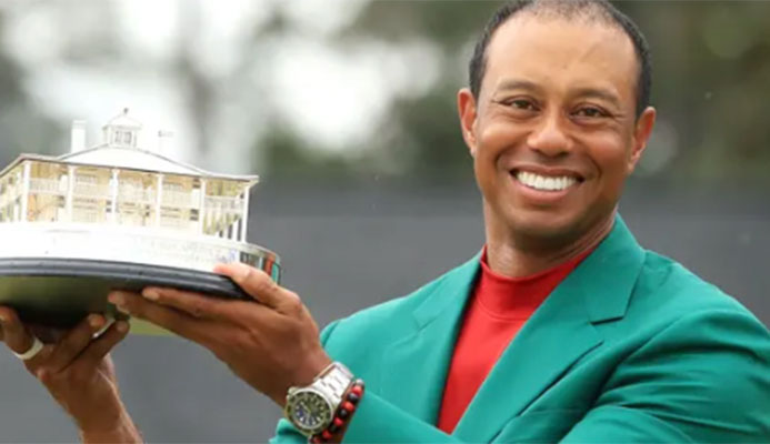  ‘I’m just lucky to be able to do this again': Tiger Woods on fifth Masters win – video