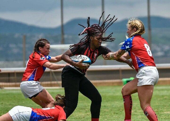 FLASHBACK: Action between USA South and Trinidad and Tobago, at the RAN 15’s Rugby tournament held in Mexico, earlier this year. (Image obtained at trinidadexpress.com)