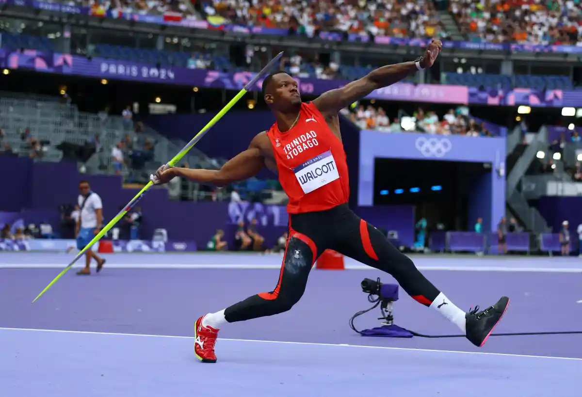 Keshorn Walcott of Trinidad & Tobago in action at the Paris 2024 Olympics Stade de France, Saint-Denis, France – Aug., 06, 2024. REUTERS/Kai Pfaffenbach (Image obtained at caribbeanlife.com)