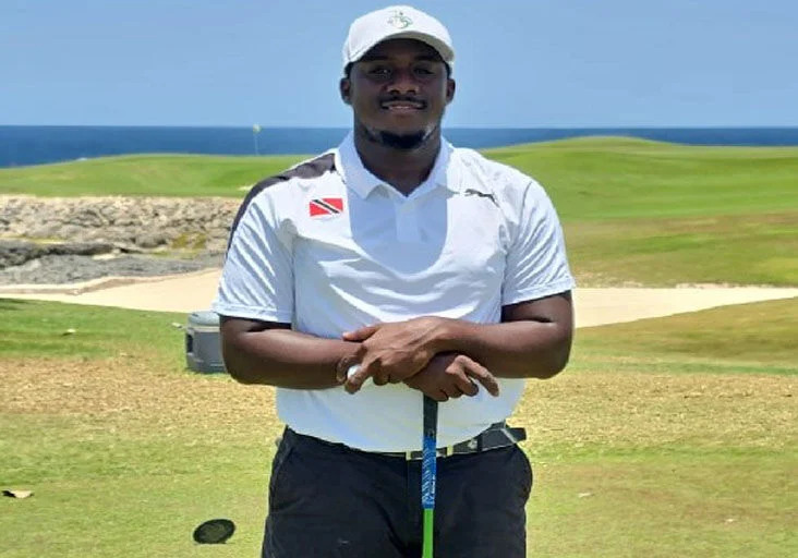 IN ACTION TOMORROW: Golf representative Chris Richards Jr. (Image obtained at trinidadexpress.com)